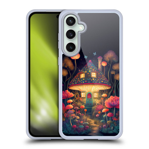 JK Stewart Graphics Mushroom Cottage Night Garden Soft Gel Case for Samsung Galaxy S23 FE 5G