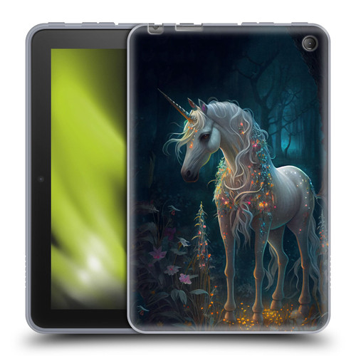 JK Stewart Key Art Unicorn Soft Gel Case for Amazon Fire 7 2022