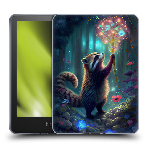 JK Stewart Key Art Raccoon Soft Gel Case for Amazon Kindle Paperwhite 5 (2021)