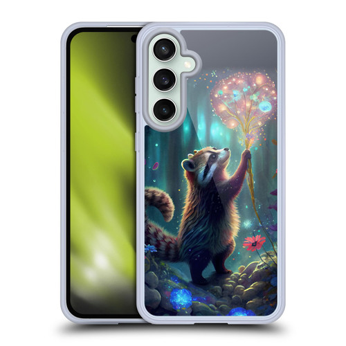JK Stewart Key Art Raccoon Soft Gel Case for Samsung Galaxy S23 FE 5G