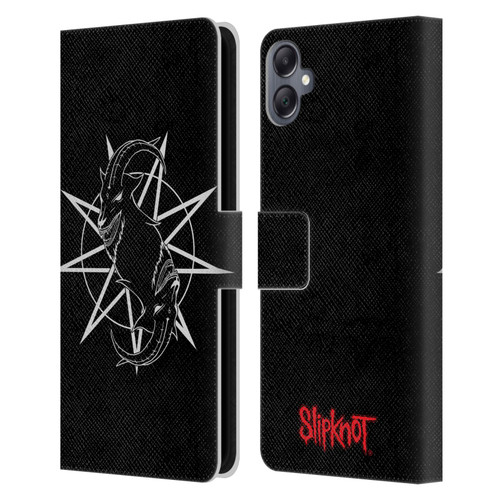 Slipknot Key Art Goat Logo Leather Book Wallet Case Cover For Samsung Galaxy A05