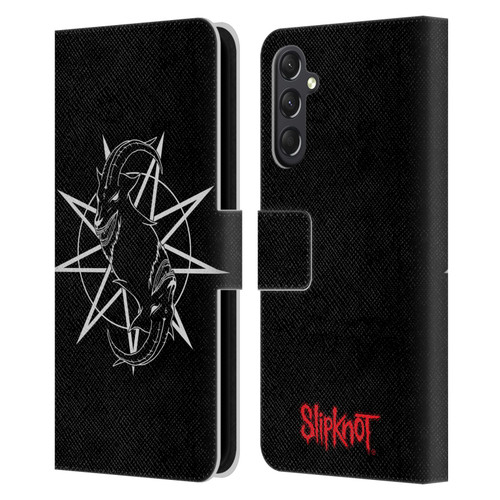 Slipknot Key Art Goat Logo Leather Book Wallet Case Cover For Samsung Galaxy A24 4G / M34 5G