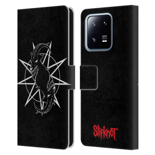 Slipknot Key Art Goat Logo Leather Book Wallet Case Cover For Xiaomi 13 Pro 5G