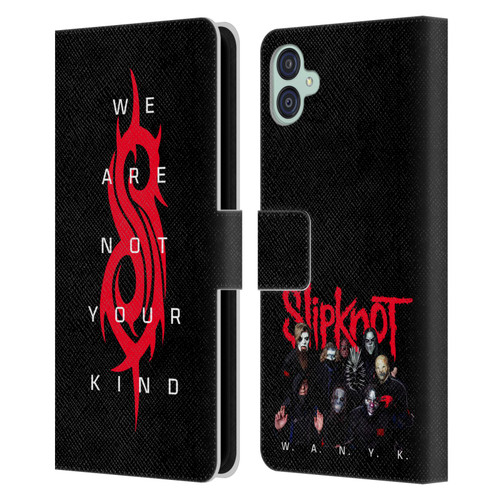 Slipknot We Are Not Your Kind Logo Leather Book Wallet Case Cover For Samsung Galaxy M04 5G / A04e