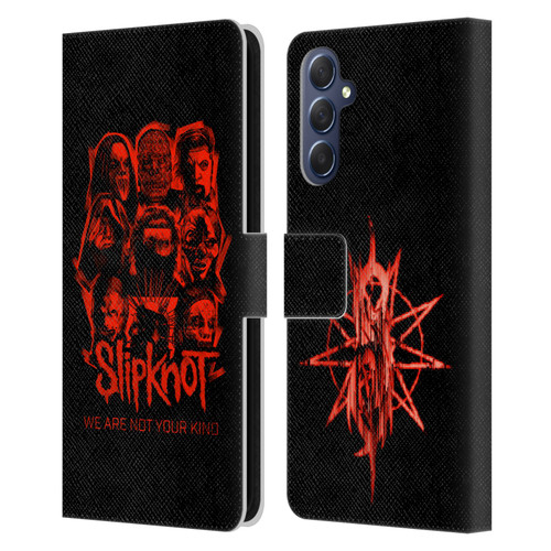 Slipknot We Are Not Your Kind Red Patch Leather Book Wallet Case Cover For Samsung Galaxy M54 5G