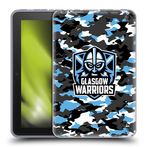 Glasgow Warriors Logo 2 Camouflage Soft Gel Case for Amazon Fire 7 2022