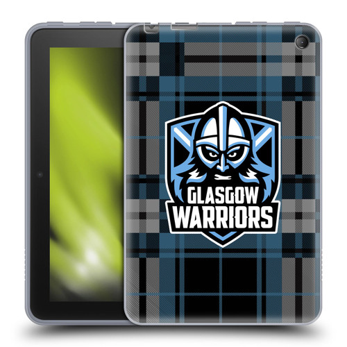 Glasgow Warriors Logo Tartan Soft Gel Case for Amazon Fire 7 2022
