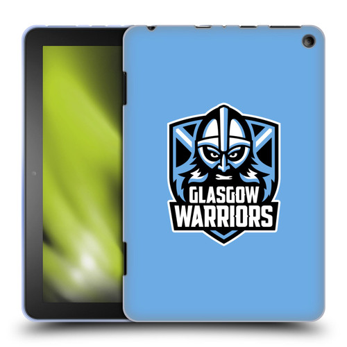 Glasgow Warriors Logo Plain Blue Soft Gel Case for Amazon Fire HD 8/Fire HD 8 Plus 2020