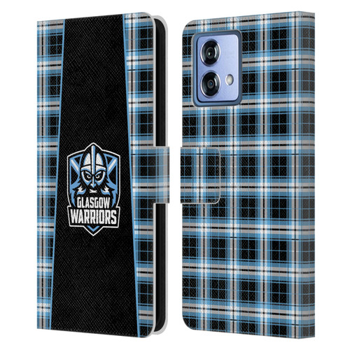Glasgow Warriors Logo 2 Tartan Leather Book Wallet Case Cover For Motorola Moto G84 5G