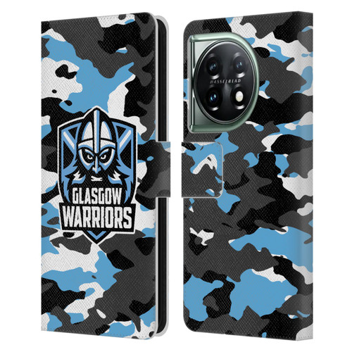 Glasgow Warriors Logo 2 Camouflage Leather Book Wallet Case Cover For OnePlus 11 5G