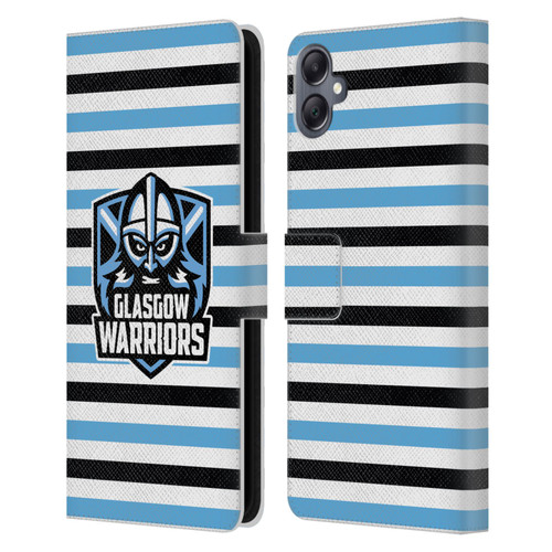 Glasgow Warriors Logo 2 Stripes 2 Leather Book Wallet Case Cover For Samsung Galaxy A05