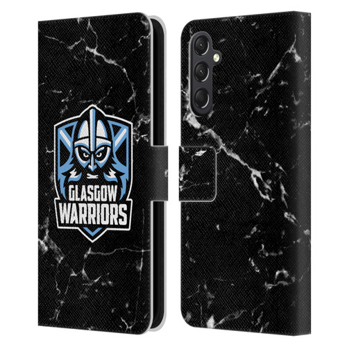 Glasgow Warriors Logo 2 Marble Leather Book Wallet Case Cover For Samsung Galaxy A24 4G / M34 5G