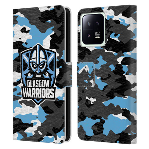 Glasgow Warriors Logo 2 Camouflage Leather Book Wallet Case Cover For Xiaomi 13 5G