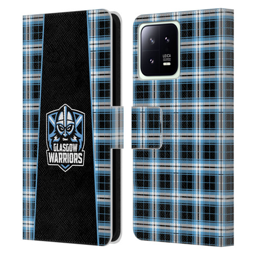 Glasgow Warriors Logo 2 Tartan Leather Book Wallet Case Cover For Xiaomi 13 5G