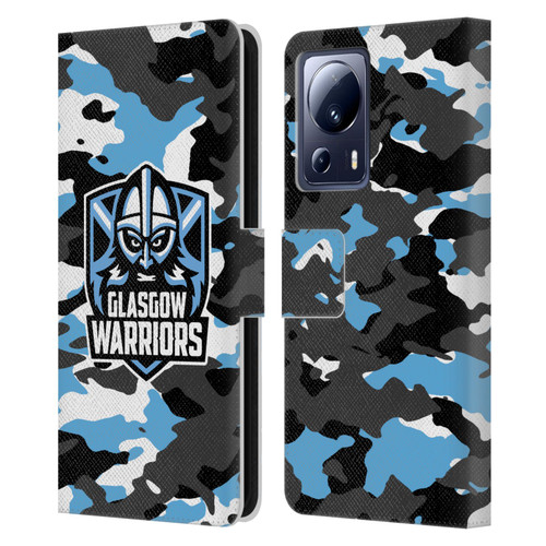 Glasgow Warriors Logo 2 Camouflage Leather Book Wallet Case Cover For Xiaomi 13 Lite 5G