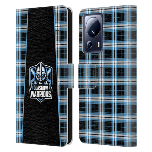Glasgow Warriors Logo 2 Tartan Leather Book Wallet Case Cover For Xiaomi 13 Lite 5G
