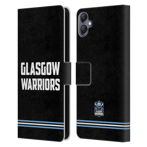 Glasgow Warriors Logo Text Type Black Leather Book Wallet Case Cover For Samsung Galaxy A05