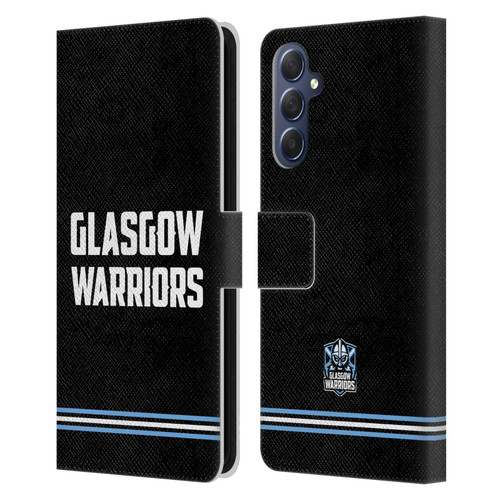 Glasgow Warriors Logo Text Type Black Leather Book Wallet Case Cover For Samsung Galaxy M54 5G