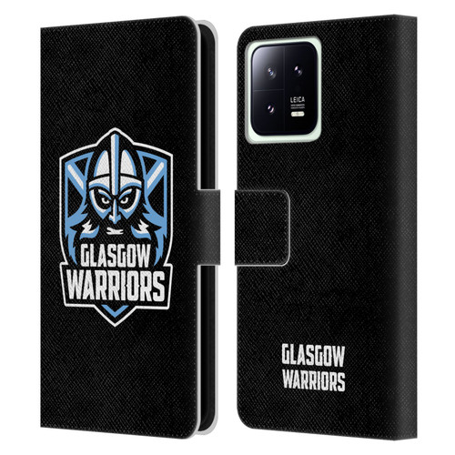 Glasgow Warriors Logo Plain Black Leather Book Wallet Case Cover For Xiaomi 13 5G