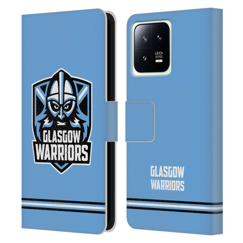 Glasgow Warriors Logo Stripes Blue Leather Book Wallet Case Cover For Xiaomi 13 5G