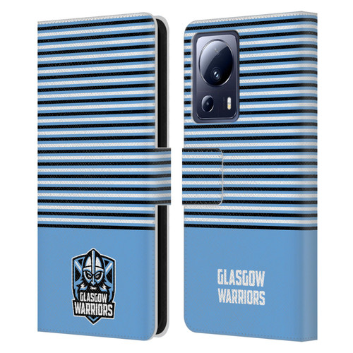 Glasgow Warriors Logo Stripes Blue 2 Leather Book Wallet Case Cover For Xiaomi 13 Lite 5G