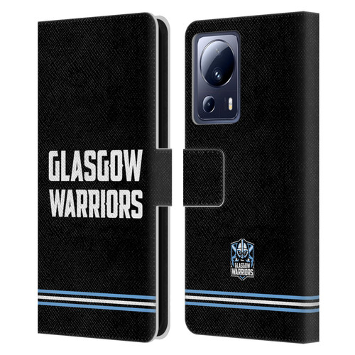 Glasgow Warriors Logo Text Type Black Leather Book Wallet Case Cover For Xiaomi 13 Lite 5G