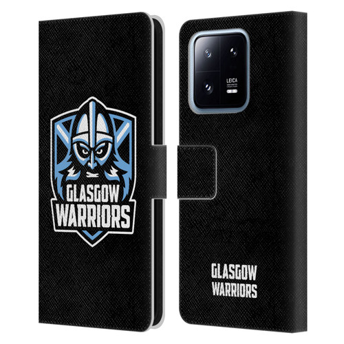 Glasgow Warriors Logo Plain Black Leather Book Wallet Case Cover For Xiaomi 13 Pro 5G