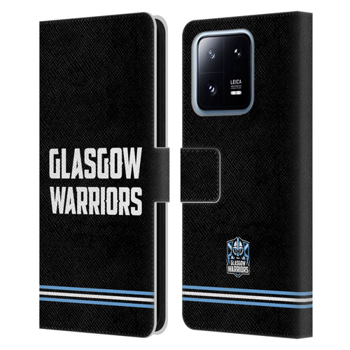 Glasgow Warriors Logo Text Type Black Leather Book Wallet Case Cover For Xiaomi 13 Pro 5G