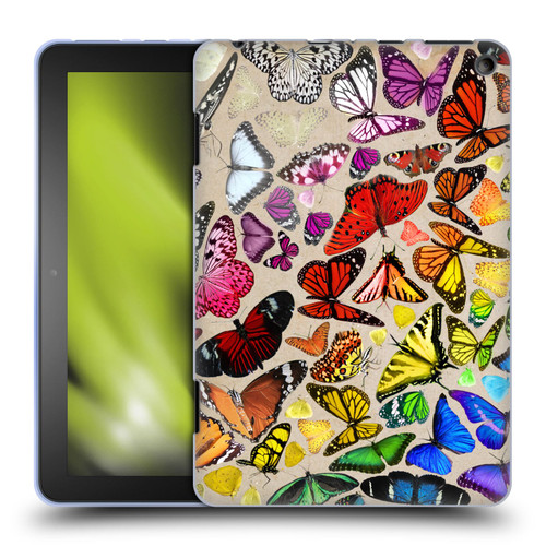 Anthony Christou Art Rainbow Butterflies Soft Gel Case for Amazon Fire HD 8/Fire HD 8 Plus 2020