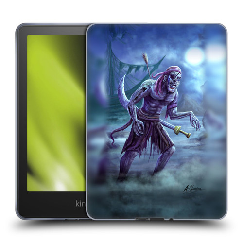 Anthony Christou Art Zombie Pirate Soft Gel Case for Amazon Kindle Paperwhite 5 (2021)