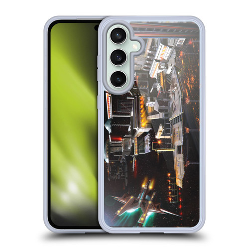 Anthony Christou Art Space Station Soft Gel Case for Samsung Galaxy S23 FE 5G