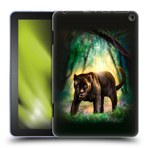 Anthony Christou Fantasy Art Black Panther Soft Gel Case for Amazon Fire HD 8/Fire HD 8 Plus 2020