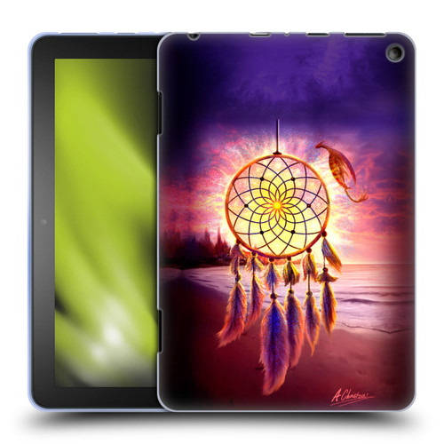 Anthony Christou Fantasy Art Beach Dragon Dream Catcher Soft Gel Case for Amazon Fire HD 8/Fire HD 8 Plus 2020