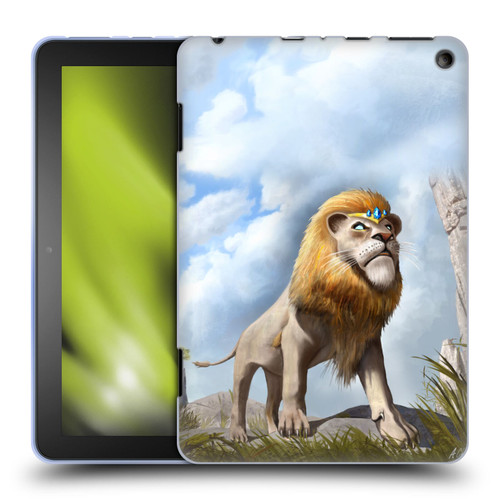 Anthony Christou Fantasy Art King Of Lions Soft Gel Case for Amazon Fire HD 8/Fire HD 8 Plus 2020