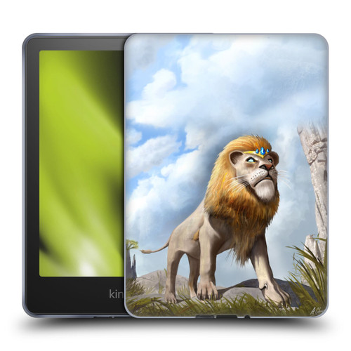 Anthony Christou Fantasy Art King Of Lions Soft Gel Case for Amazon Kindle Paperwhite 5 (2021)