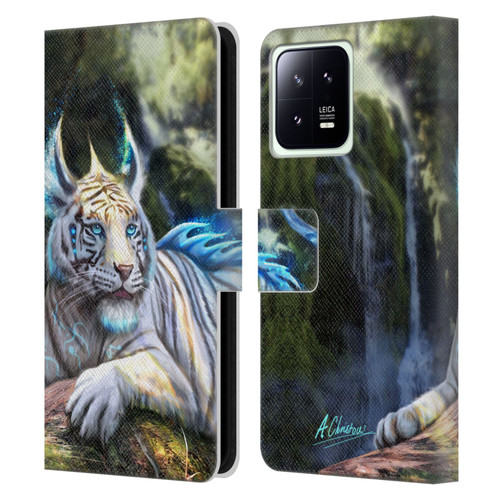 Anthony Christou Art Water Tiger Leather Book Wallet Case Cover For Xiaomi 13 5G