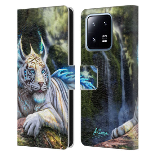 Anthony Christou Art Water Tiger Leather Book Wallet Case Cover For Xiaomi 13 Pro 5G