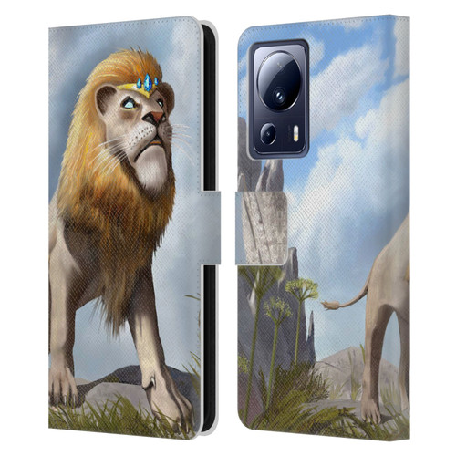 Anthony Christou Fantasy Art King Of Lions Leather Book Wallet Case Cover For Xiaomi 13 Lite 5G