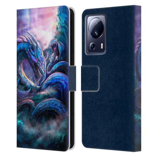 Anthony Christou Fantasy Art Leviathan Dragon Leather Book Wallet Case Cover For Xiaomi 13 Lite 5G
