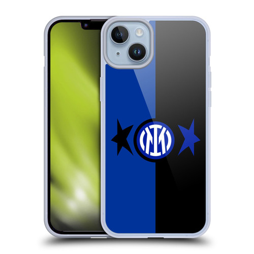 Fc Internazionale Milano IM 2Stars Black & Blue Soft Gel Case for Apple iPhone 14 Plus & MagSafe