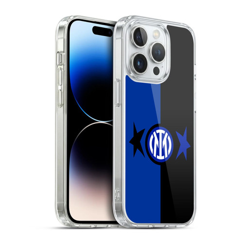 Fc Internazionale Milano IM 2Stars Black & Blue Soft Gel Case for Apple iPhone 14 Pro & MagSafe