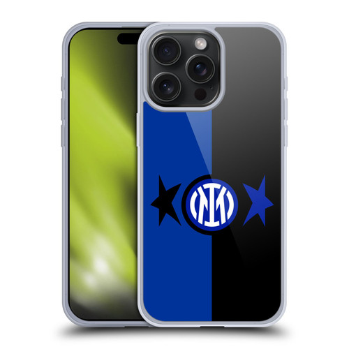 Fc Internazionale Milano IM 2Stars Black & Blue Soft Gel Case for Apple iPhone 15 Pro Max