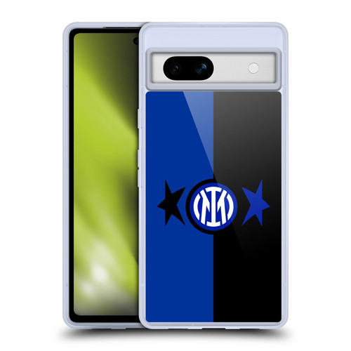 Fc Internazionale Milano IM 2Stars Black & Blue Soft Gel Case for Google Pixel 7a