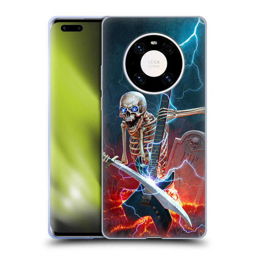 Christos Karapanos Key Art Metal Skeleton Soft Gel Case for Huawei Mate 40 Pro 5G
