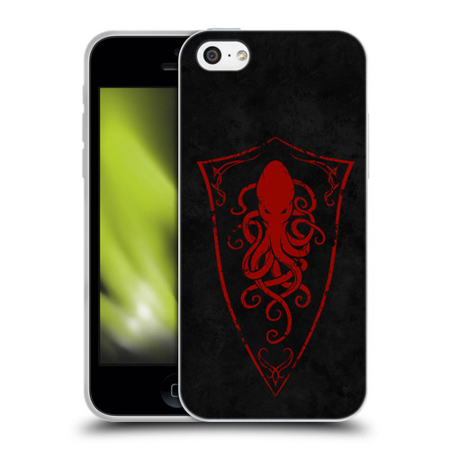 Christos Karapanos Key Art Octopus Shield Logo Soft Gel Case for Apple iPhone 5c