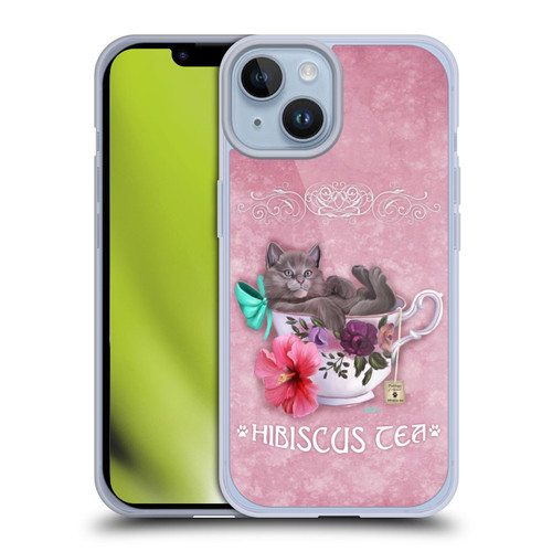 Ash Evans Graphics Hibiscus Tea Soft Gel Case for Apple iPhone 14