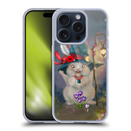 Ash Evans Graphics Magic Bunny Soft Gel Case for Apple iPhone 15 Pro