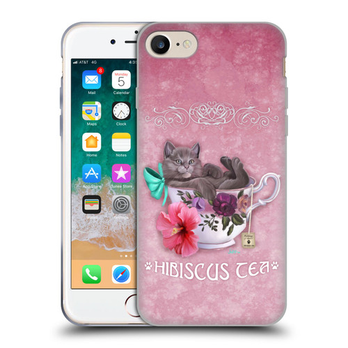 Ash Evans Graphics Hibiscus Tea Soft Gel Case for Apple iPhone 7 / 8 / SE 2020 & 2022