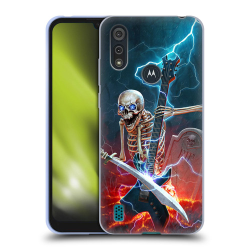 Christos Karapanos Key Art Metal Skeleton Soft Gel Case for Motorola Moto E6s (2020)