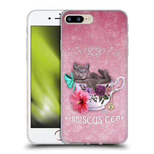 Ash Evans Graphics Hibiscus Tea Soft Gel Case for Apple iPhone 7 Plus / iPhone 8 Plus